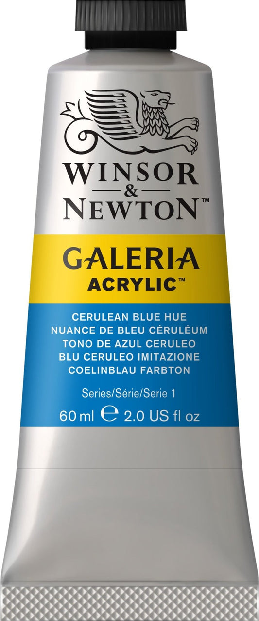 W & N Galeria Acrylic 60ml Cerulean Blue Hue - theartshop.com.au