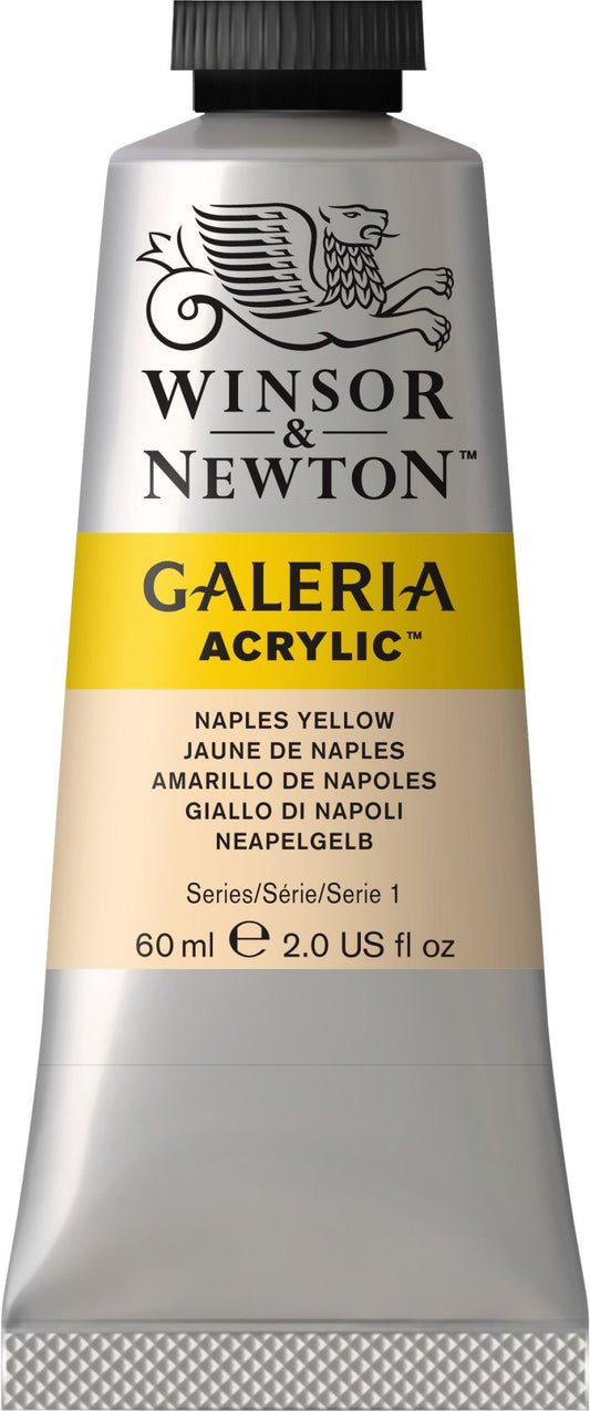 W & N Galeria Acrylic 60ml Naples Yellow - theartshop.com.au