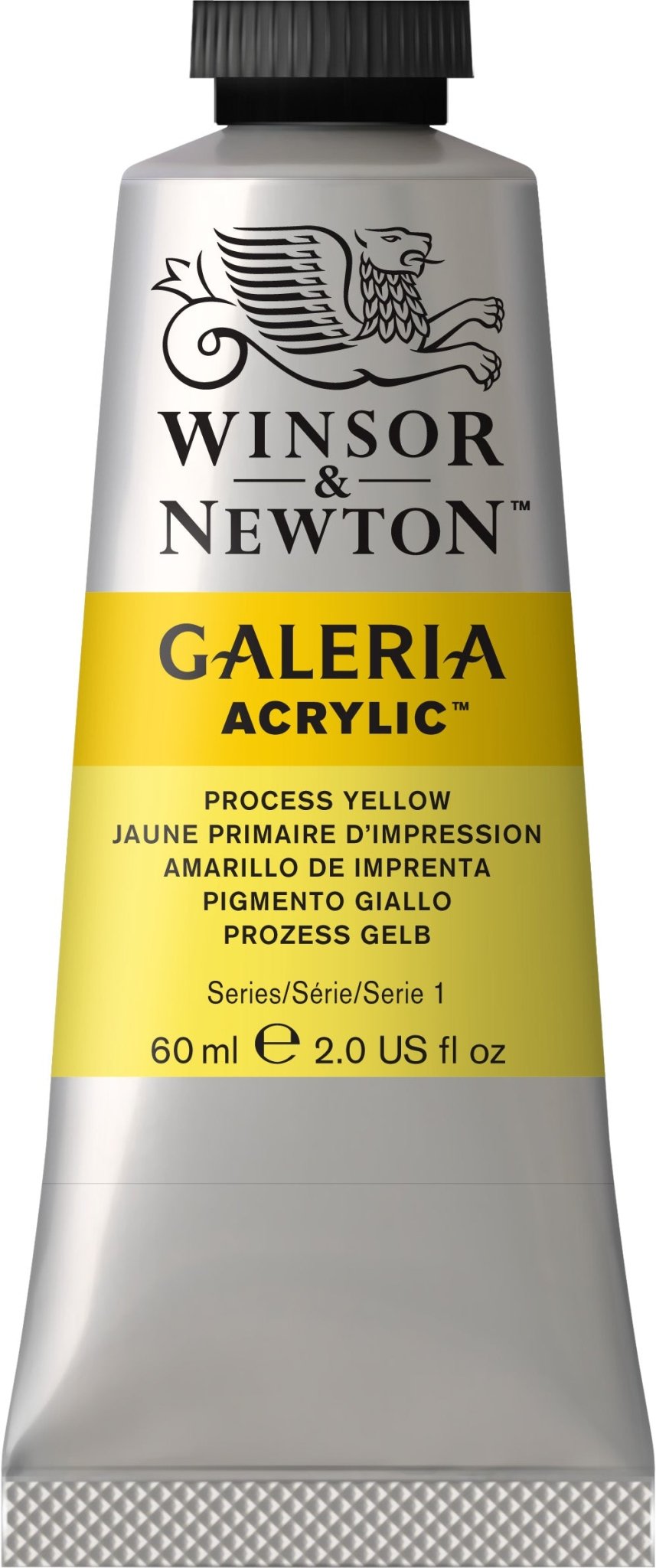 W & N Galeria Acrylic 60ml Process Yellow - theartshop.com.au