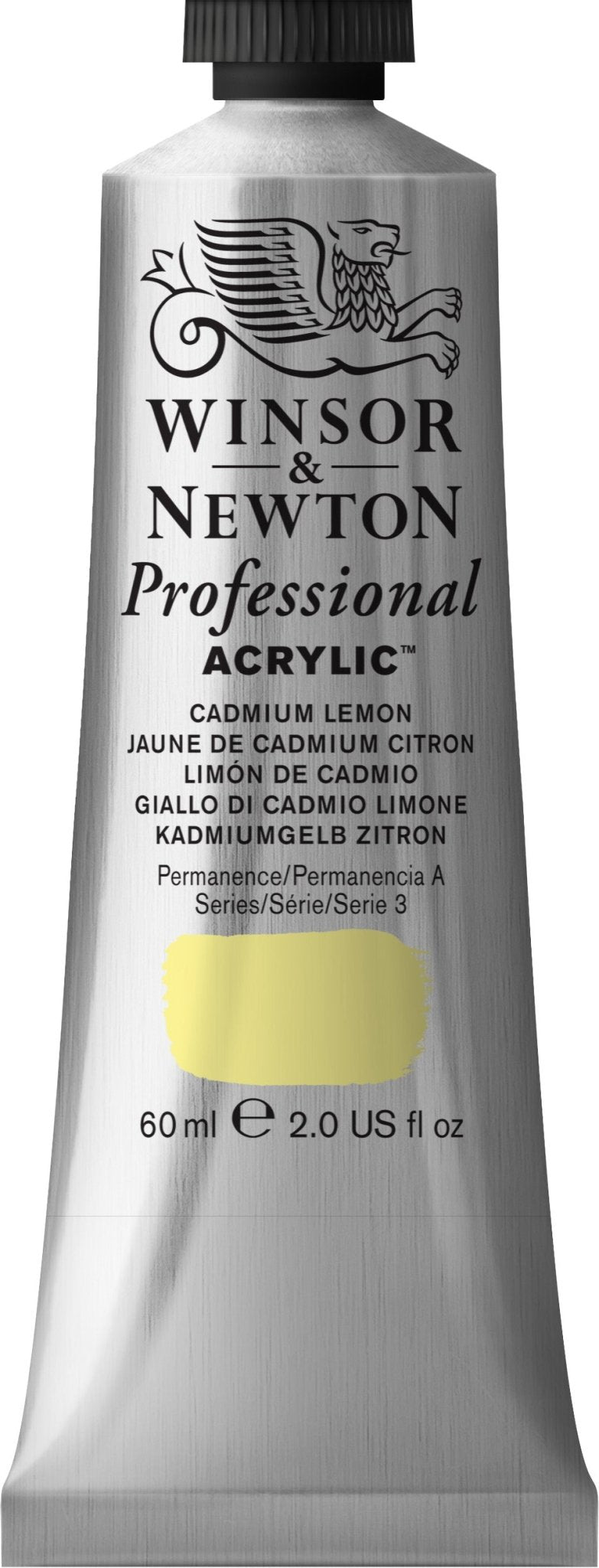 W & N Professional Acrylic 60ml Cadmium Lemon - theartshop.com.au