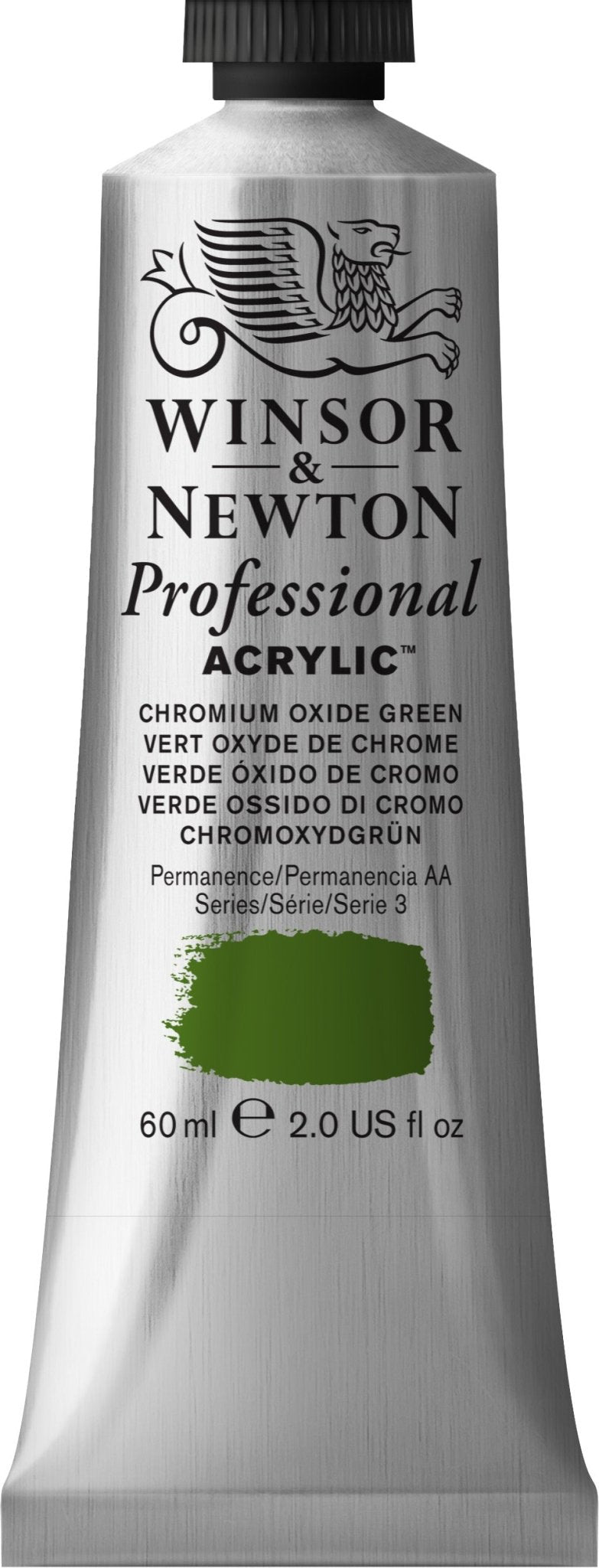 W & N Professional Acrylic 60ml Chrome Green - theartshop.com.au