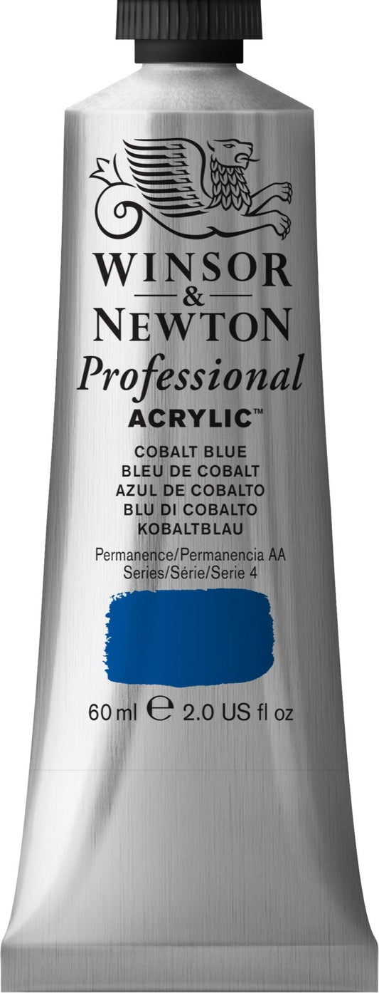 W & N Professional Acrylic 60ml Cobalt Blue - theartshop.com.au