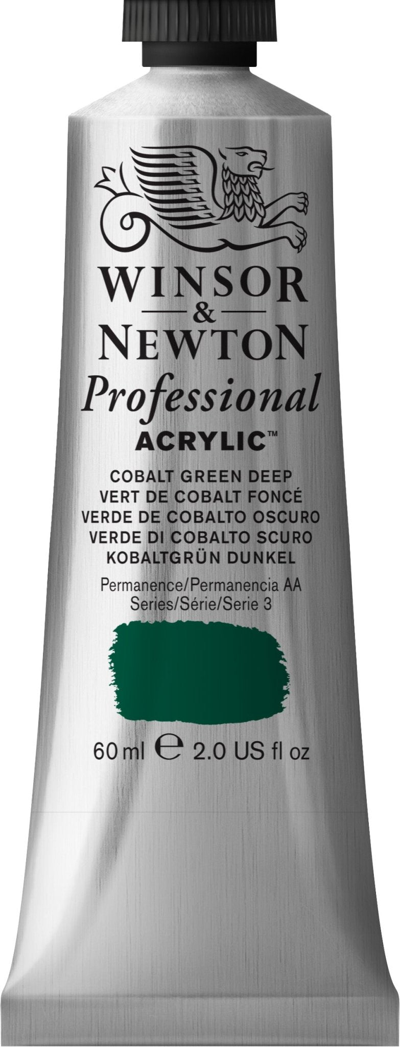 W & N Professional Acrylic 60ml Cobalt Green Deep - theartshop.com.au