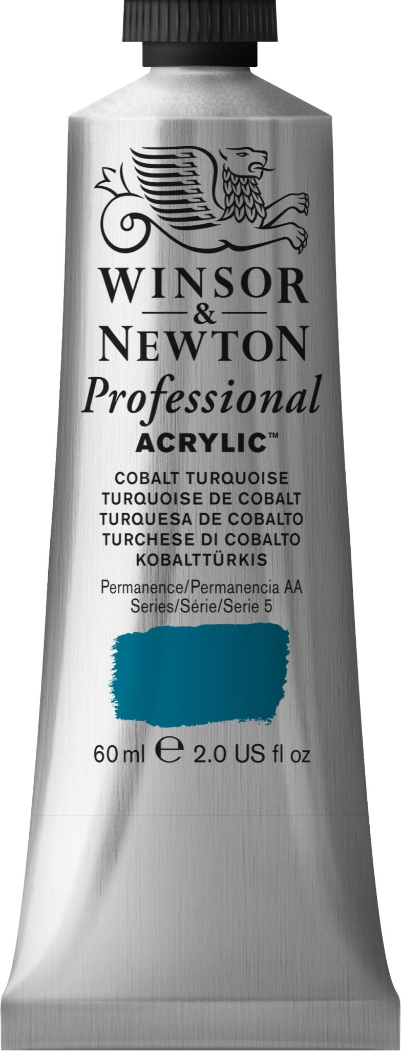 W & N Professional Acrylic 60ml Cobalt Turquoise - theartshop.com.au