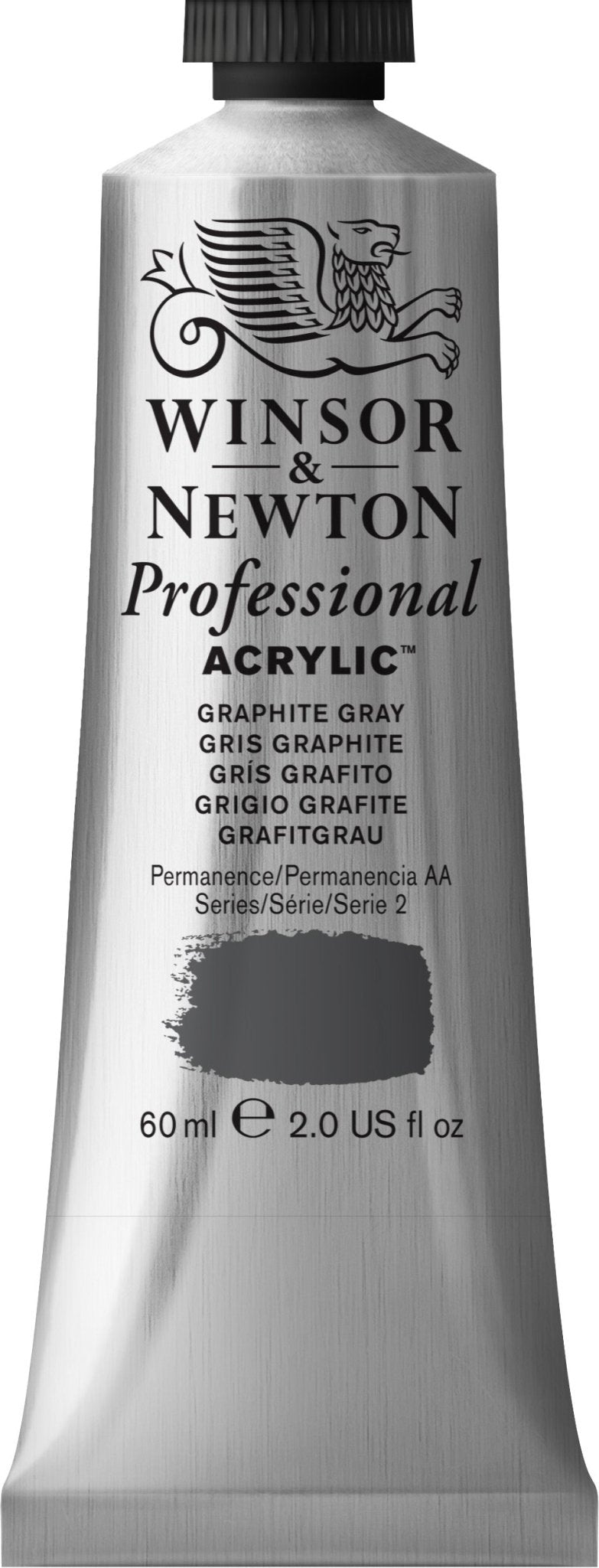 W & N Professional Acrylic 60ml Graphite Gray - theartshop.com.au