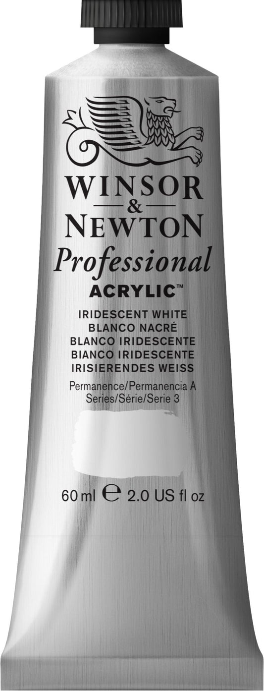 W & N Professional Acrylic 60ml Iridescent White - theartshop.com.au