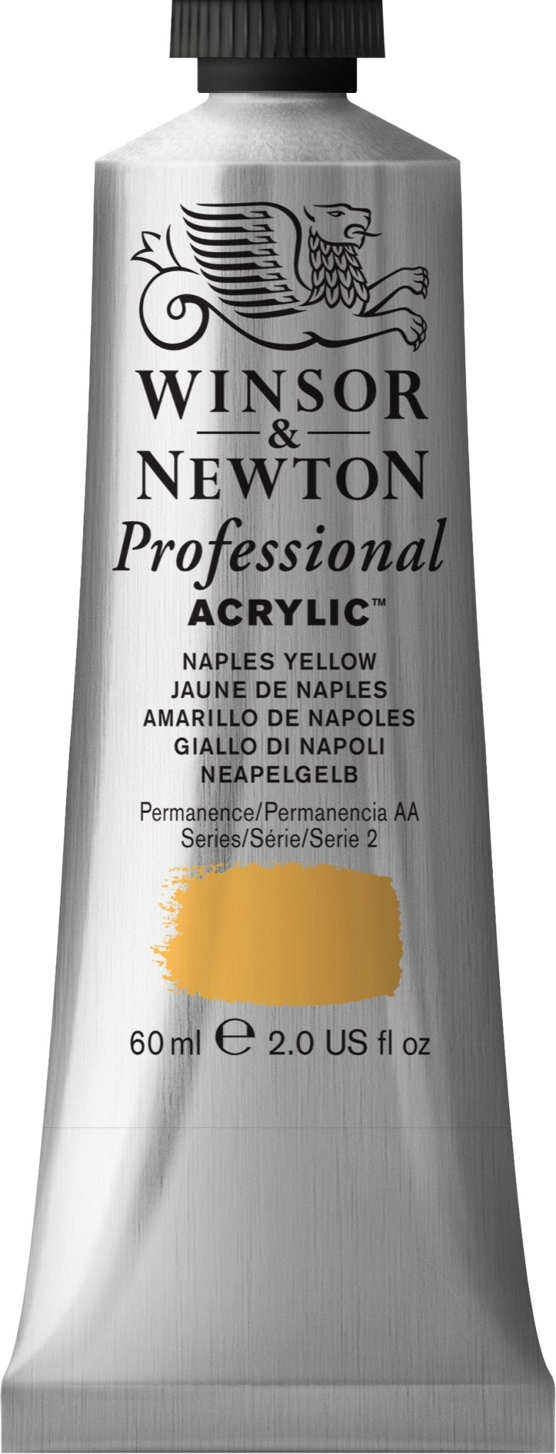 W & N Professional Acrylic 60ml Naples Yellow - theartshop.com.au