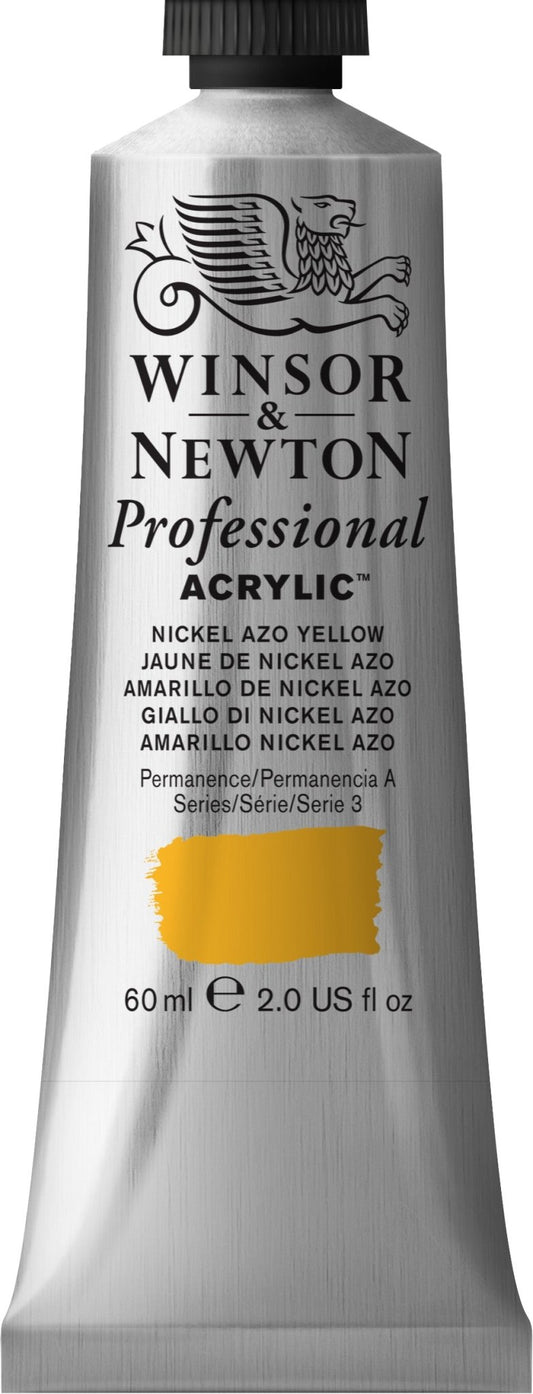 W & N Professional Acrylic 60ml Nickel Azo Yellow - theartshop.com.au