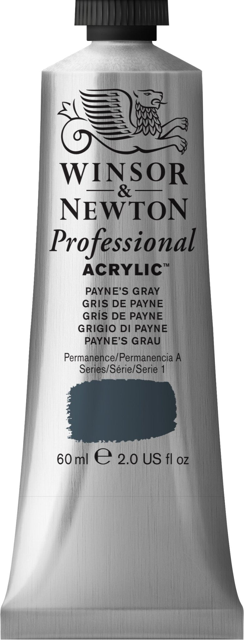 W & N Professional Acrylic 60ml Payne's Grey - theartshop.com.au