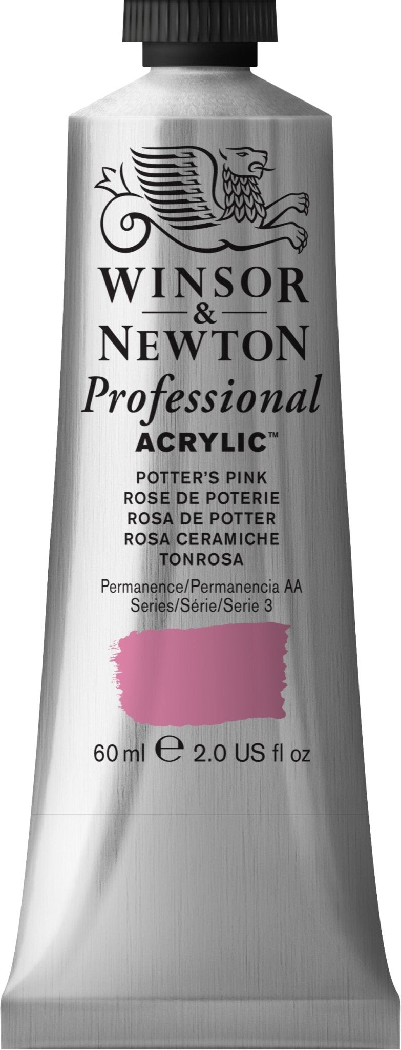W & N Professional Acrylic 60ml Potter's Pink - theartshop.com.au