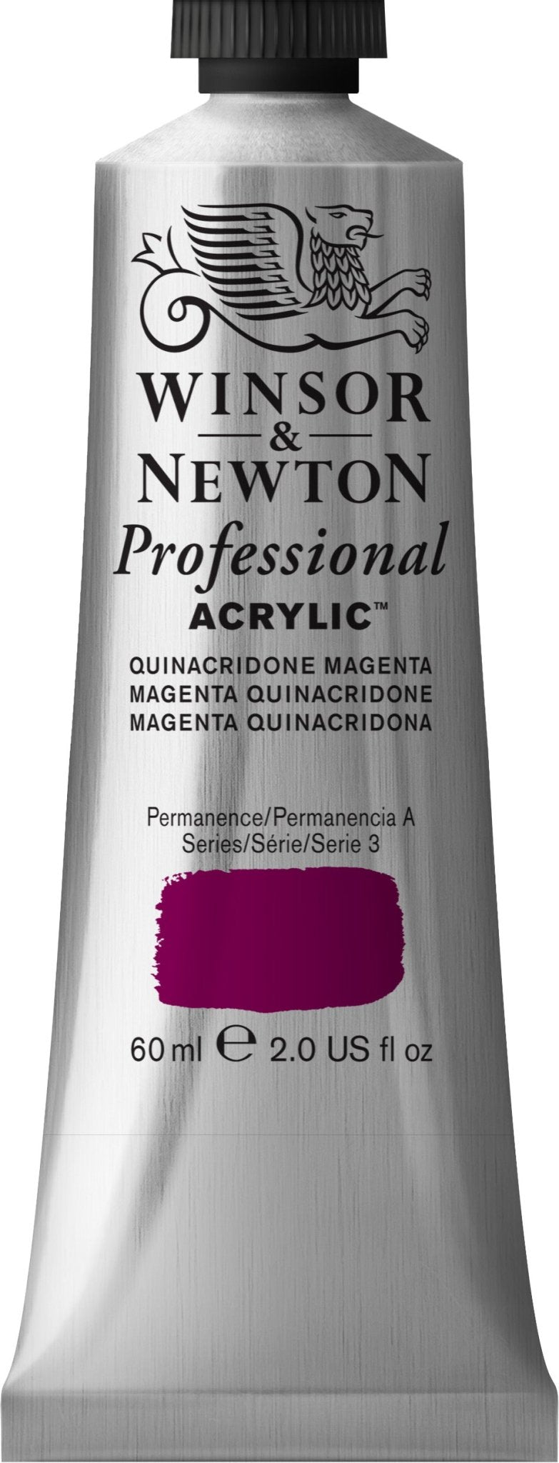 W & N Professional Acrylic 60ml Quinacridone Magenta - theartshop.com.au