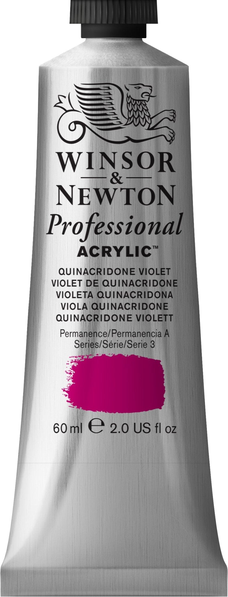 W & N Professional Acrylic 60ml Quinacridone Violet - theartshop.com.au