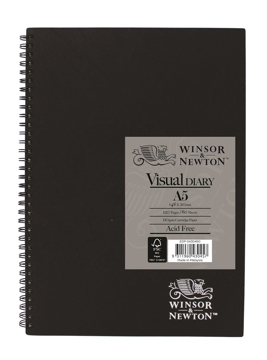 W & N Visual Diary A5 60 Sheet 110gsm - theartshop.com.au
