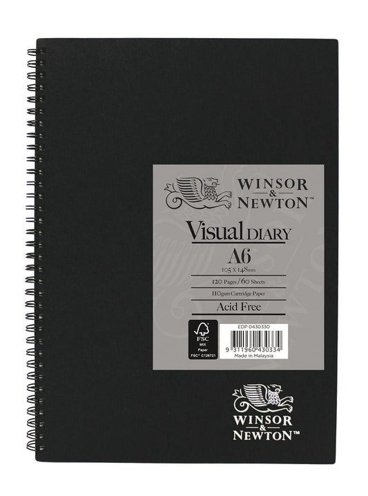 W & N Visual Diary A6 110gsm 60 Sheet - theartshop.com.au