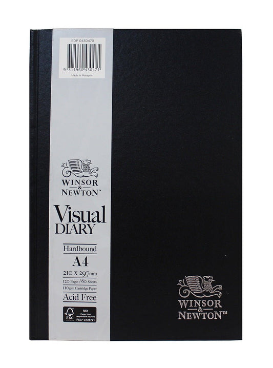 W & N Visual Diary Hardbound A4 100gsm 60 Sheet - theartshop.com.au