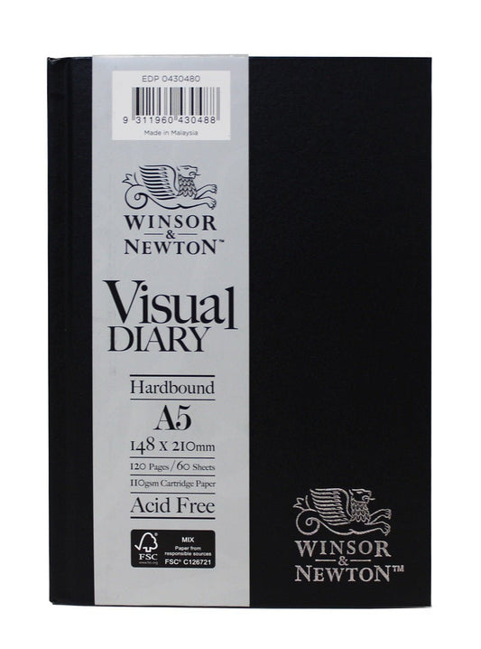 W & N Visual Diary Hardbound A5 60 Sheet 110gsm - theartshop.com.au