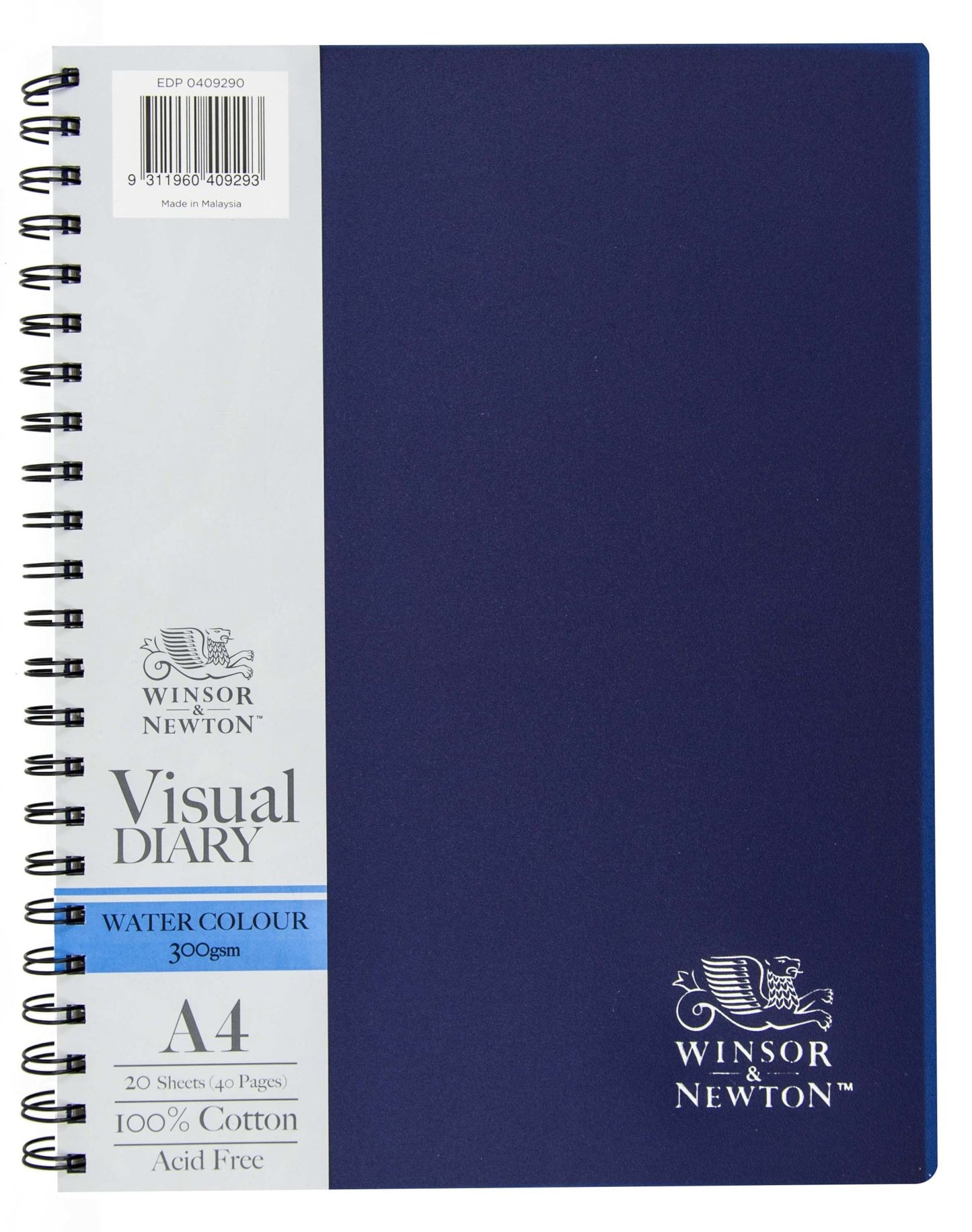 W & N W/C Visual Diary A4 300gsm 20 Sheet - theartshop.com.au