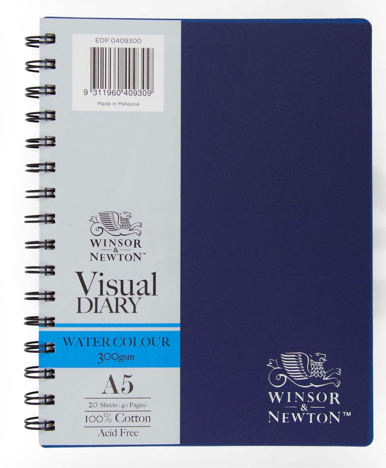 W & N W/C Visual Diary A5 300gsm 20 Sheet - theartshop.com.au