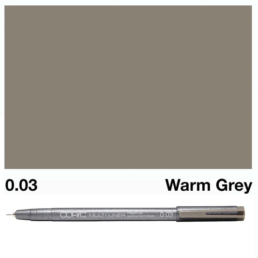 Warm Grey Copic Multi Liners 0.03mm - theartshop.com.au