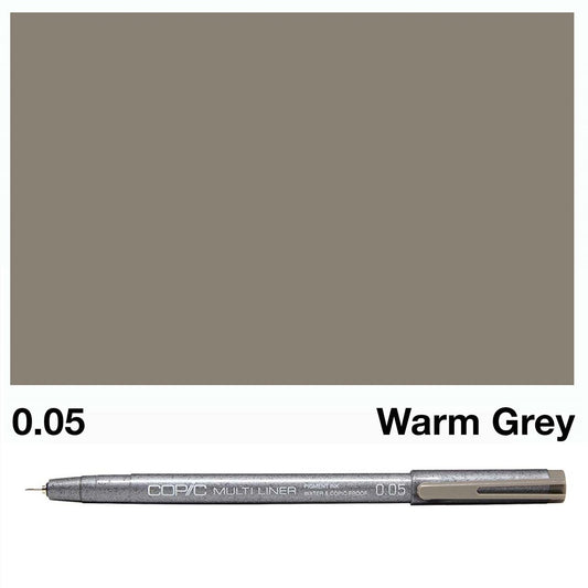 Warm Grey Copic Multi Liners 0.05mm - theartshop.com.au