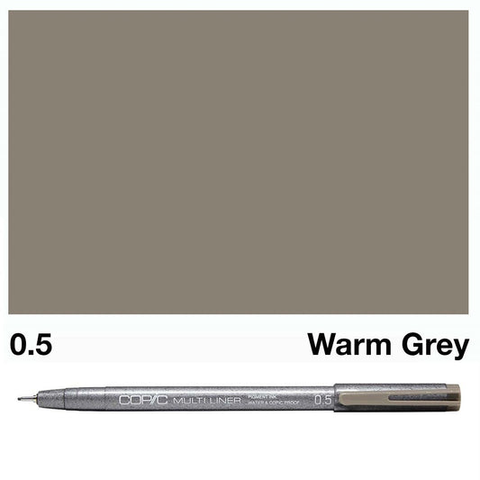 Warm Grey Copic Multi Liners 0.5mm - theartshop.com.au