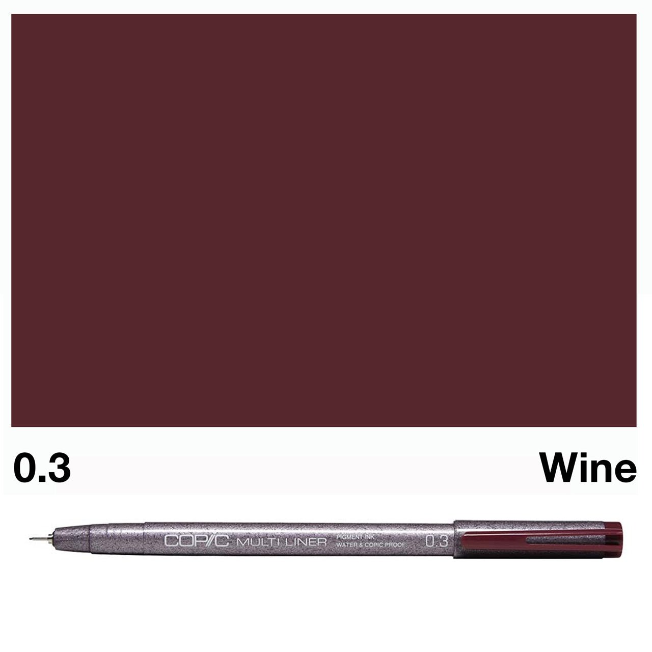 Wine Copic Multi Liners 0.3mm - theartshop.com.au