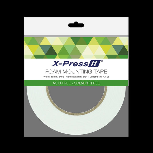 X Press It Foam Mounting Tape 18mm x 2mm x 4m - theartshop.com.au
